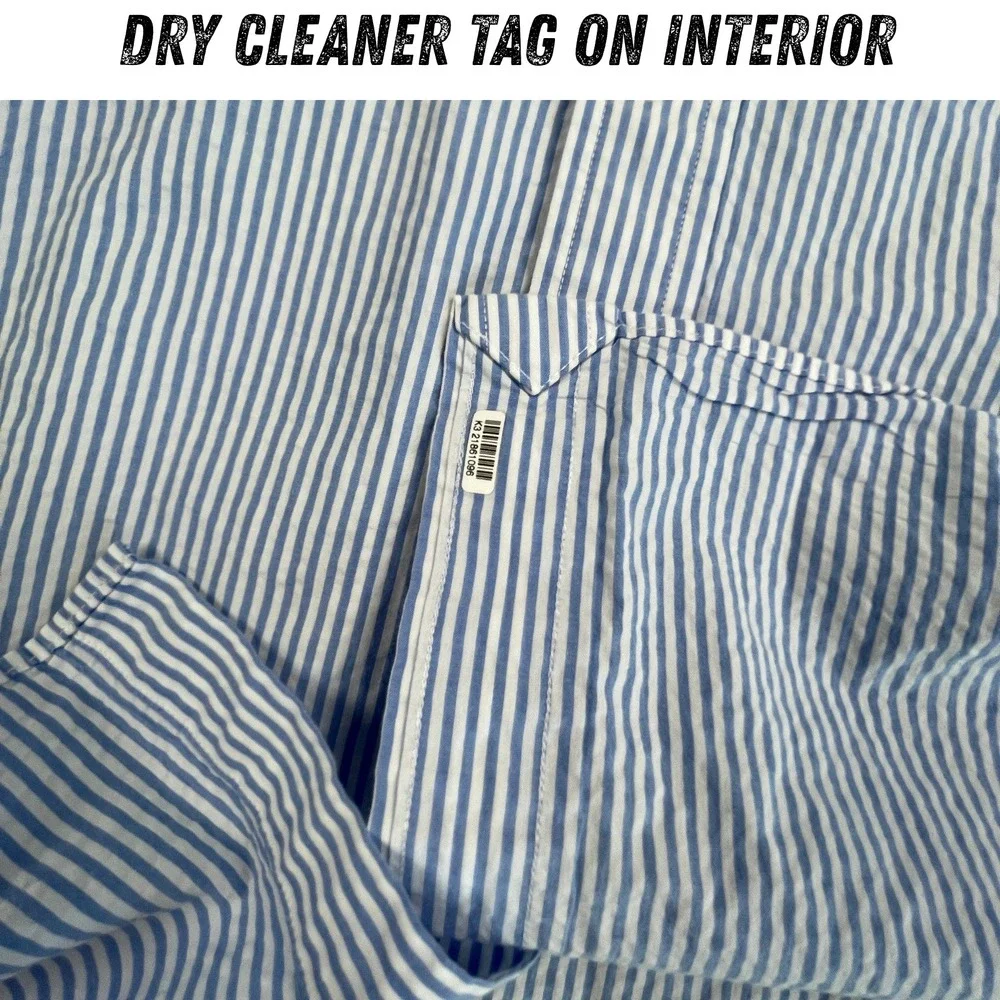 Polo Ralph Lauren 3XB Mens Short Sleeve Shirt Seersucker Stripe Untucked Fit Big